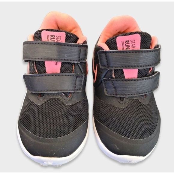 Nike Star Runner 2 Textile Kids Trainers AT1803-002 Black US 7C UK 6.5 EUR 23.5 - Picture 2 of 8